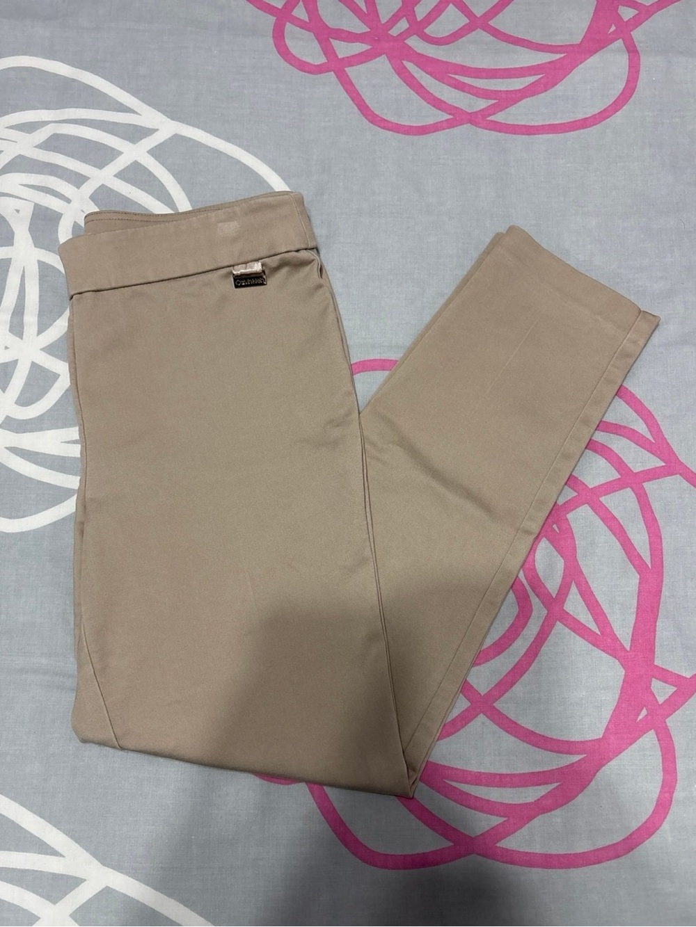 Calvin Klein Tan Pull-On Pants